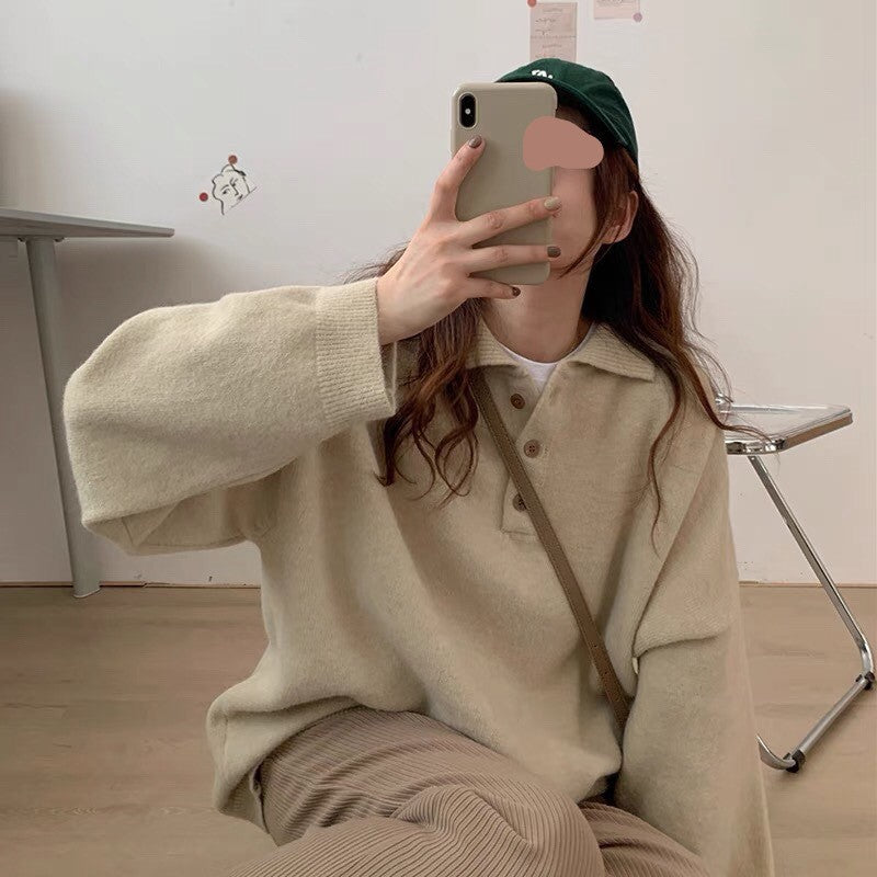 Hundred Towers Long Sleeve Polo Top Woman