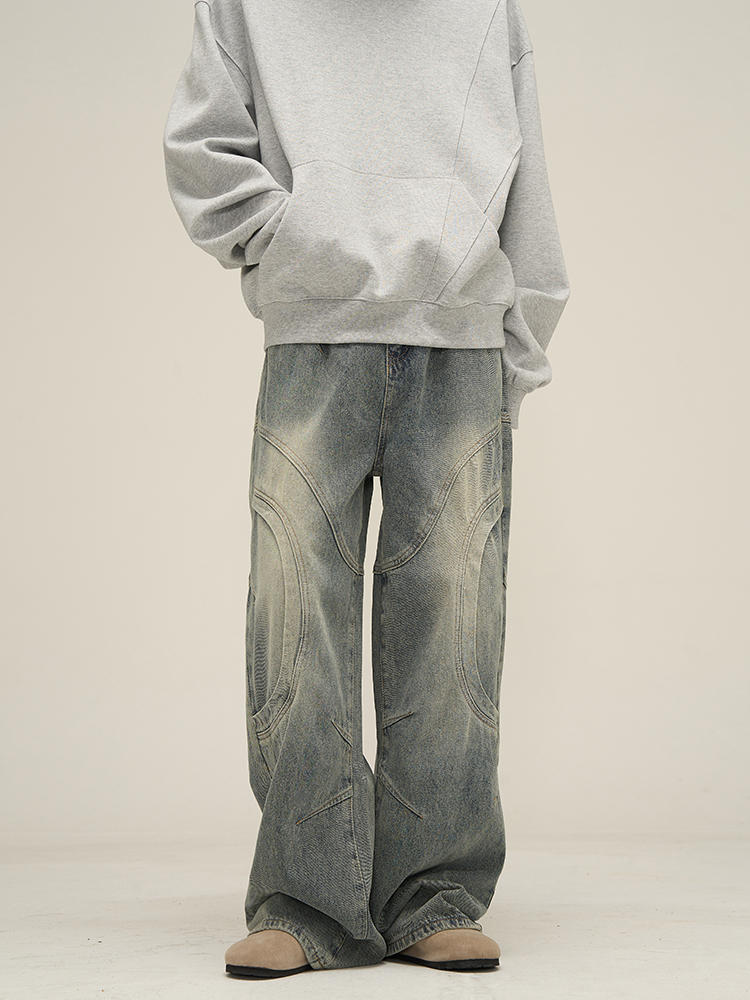 Niche Straight Leg Jeans For Man