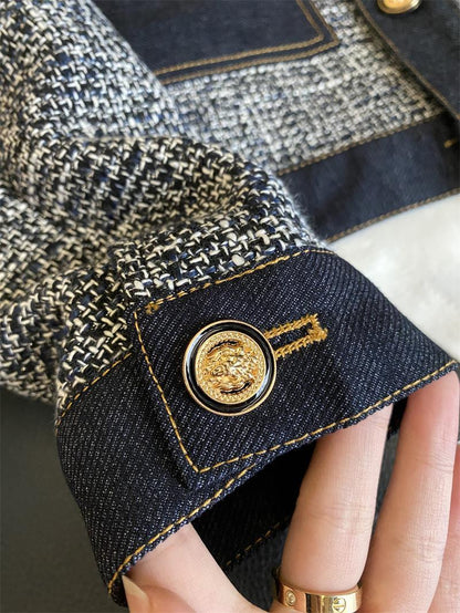 Lapel Small Fragrant Coat Top For Woman