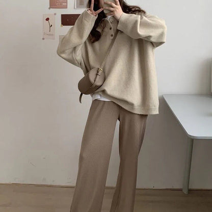 Hundred Towers Long Sleeve Polo Top Woman